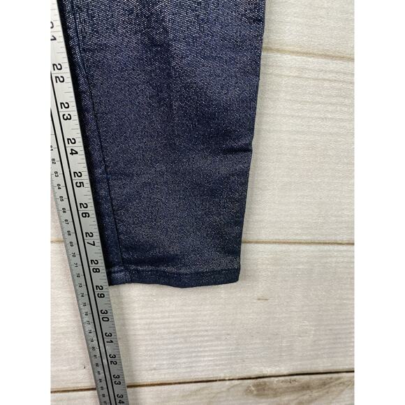 Guess Jeans Brittney Legging Womens 28 Blue Sparkly Stretch Skinny Leg Glitter - Picture 6 of 13